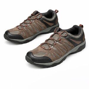 OZARK TRAIL Men’s Leather Low Hiking Brown Shoes Size 13